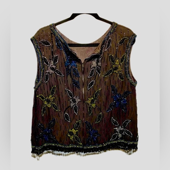 Stunning Black Beaned Shirt. One of a kind - Picture 3 of 4